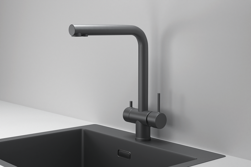 KS-7011, ГРАФИТ МАТОВЫЙ, СМЕСИТЕЛЬ КУХОННЫЙ