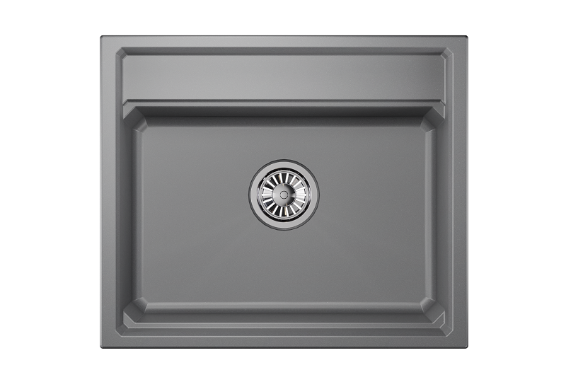 KS-6003, АЛЮМИНИУМ, кухонная мойка, кварц