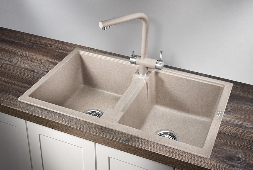 8101,  кухонная мойка,  кварц