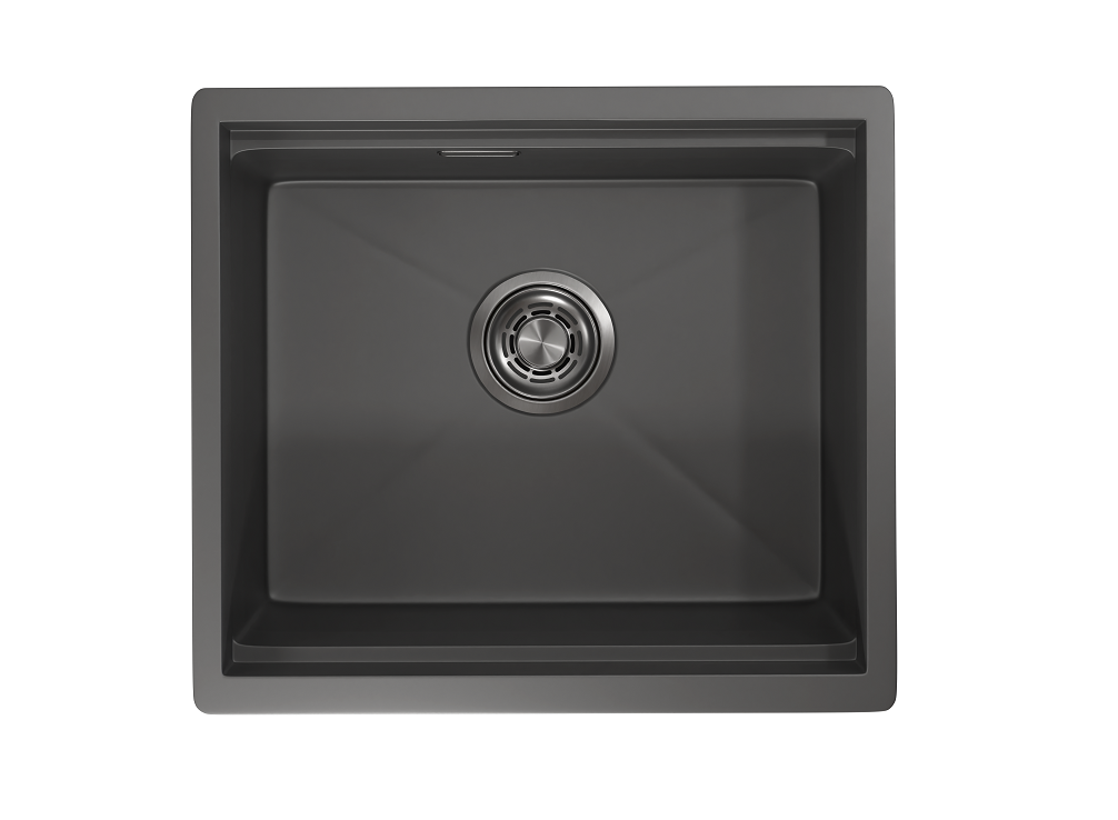 KS-5045U, ГРАФИТ МАТОВЫЙ, стальная кухонная мойка KITCHEN SPACE
