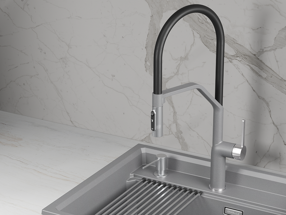 9012, АЛЮМИНИУМ, СМЕСИТЕЛЬ КУХОННЫЙ