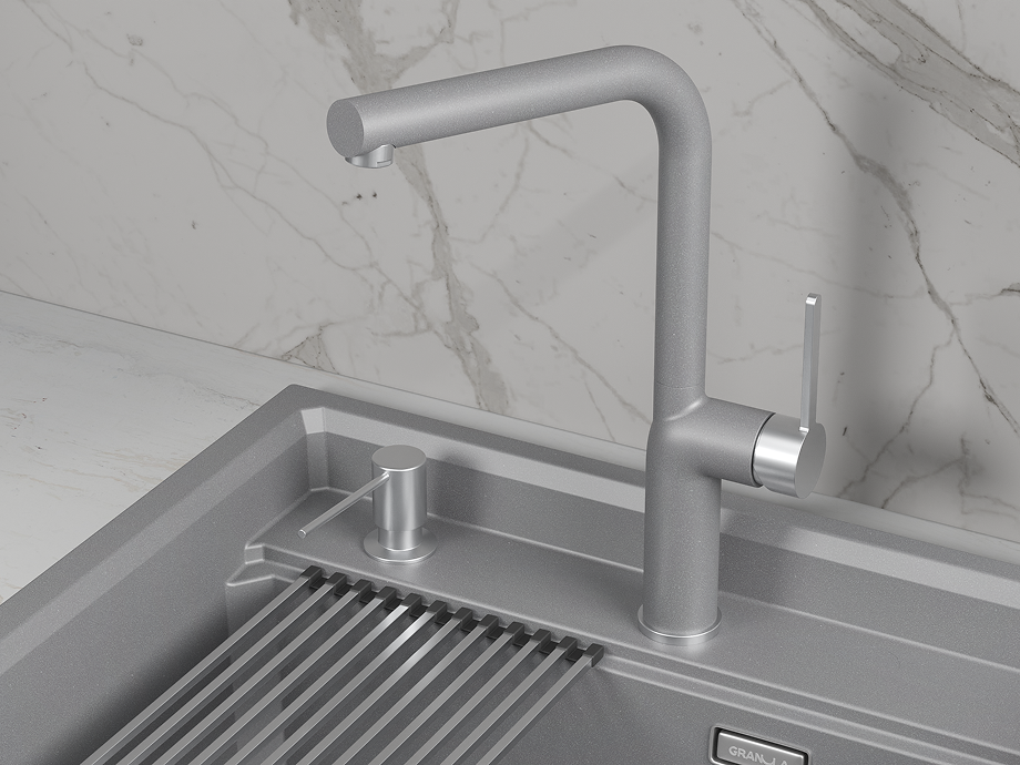 9502, АЛЮМИНИУМ, СМЕСИТЕЛЬ КУХОННЫЙ